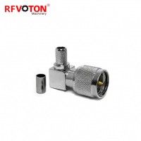 RA PL259 UHF mini Male plug crimp for rg58 cable connector adaptor