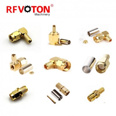 Gold plated SMA plug LMR240 tube pin sma male crimp