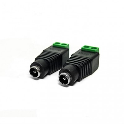 Copper 5.5*2.5mm DC female dc power jack  rf coaxial connector