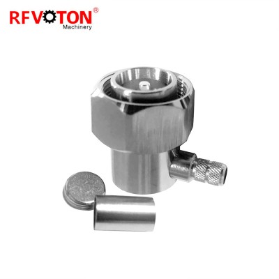 4.3-10 4.3/10 male right angle RA crimp rf coaxial connector for LMR200 cable