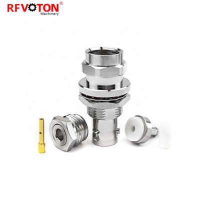 RF triaxial connector bnc jack for TRX316 cable to BNC female