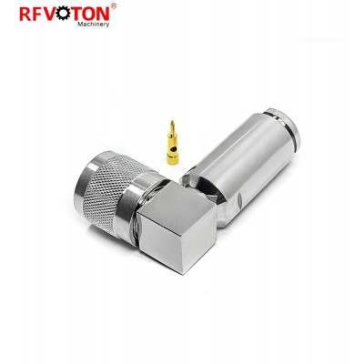 HN male right angle  rf coaxial connector with rg213/rg214 /lmr400 cable rf coax  connector