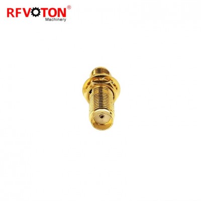 50 Ohm SMA k female jack to sma k Y female bulkhead adapter RF terminal coaxial cable connector